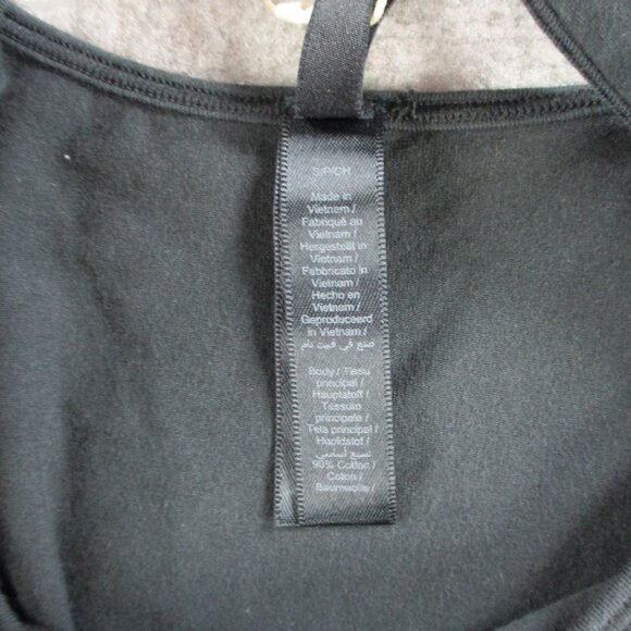 SKIMS Cotton Jersey Tank Womens Small Soot Black Casual Shirt Crop Top NWT NEW - Picture 5 of 10